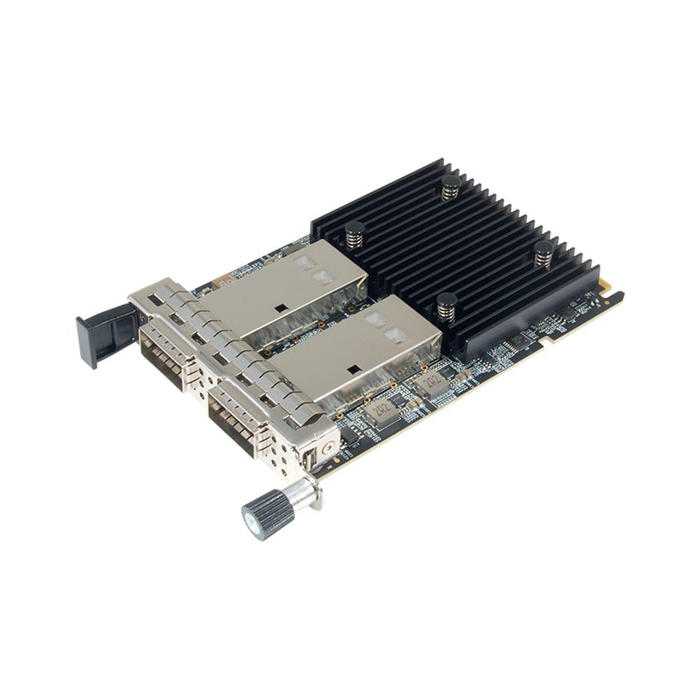 Сетевой адаптер STLab N-1170 2x100GbE, PCIe 4.0 x16, QSFP56, BCM57508, OCP 3.0, Ethernet Adapter