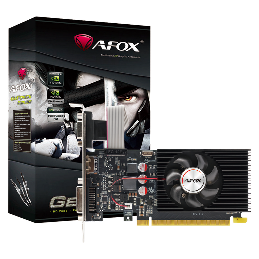 Видеокарта Afox GT240 1GB DDR3 128bit VGA DVI HDMI 1FAN LP RTL