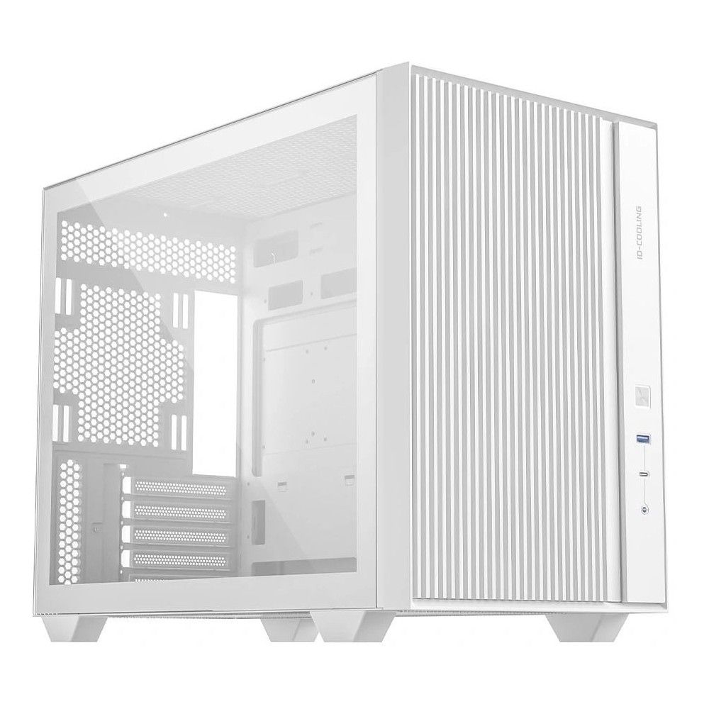 Корпус Case ID-Cooling FLOW 500 White mATX/win TG/ no fan/ Gen2 Type C/ CPU 180mm/ GPU 403mm/ no PSU