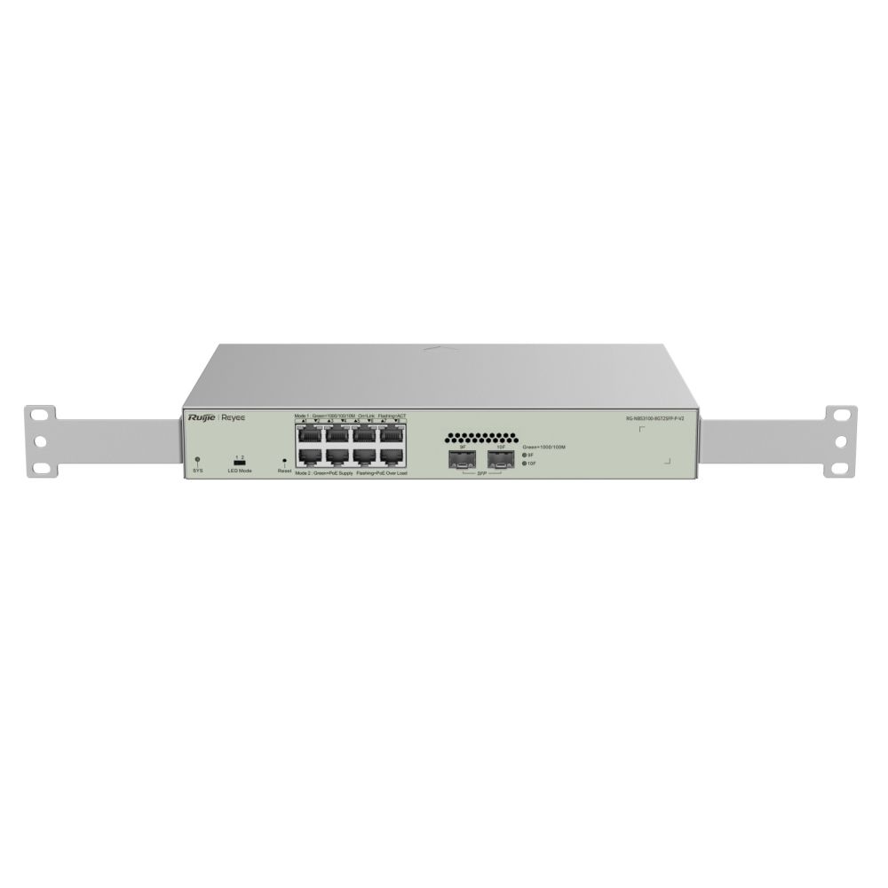 PoE Коммутатор, L2 управляемый Ruijie/Reyee RG-NBS3100-8GT2SFP-P-V2