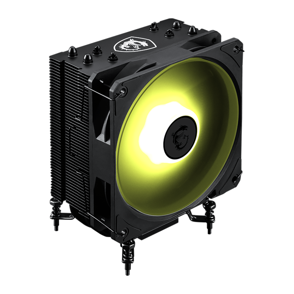 Вентилятор для процессора MSI MAG COREFROZ AA13 Height 155mm, 6mm x 4pcs, Fan 120mm, 510~2070RPM ±10%, < 30 dB(A), 4-pin PWM, TDP 220W, Al+Cu, Screw, Socket AMD AM5/AM4, Intel LGA1700/1851