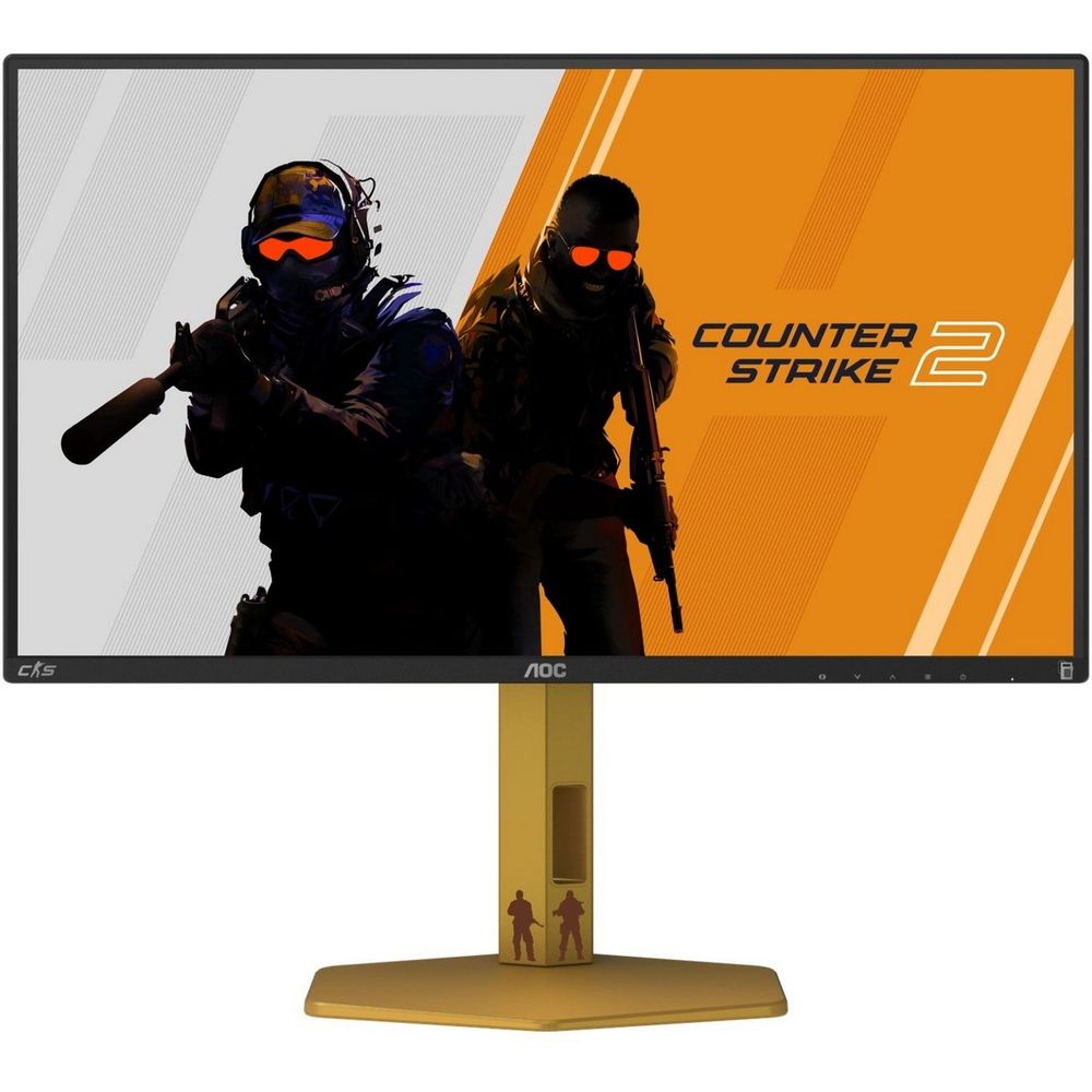 Монитор 24.5" AOC CS25G IPS (Fast IPS), 1920x1080, 300Hz, 1ms, 400сd/m, 1000:1, 2xHDMI(2.0), DP(1.4), Pivot, InPSU,, Vesa 100, Black/Orange