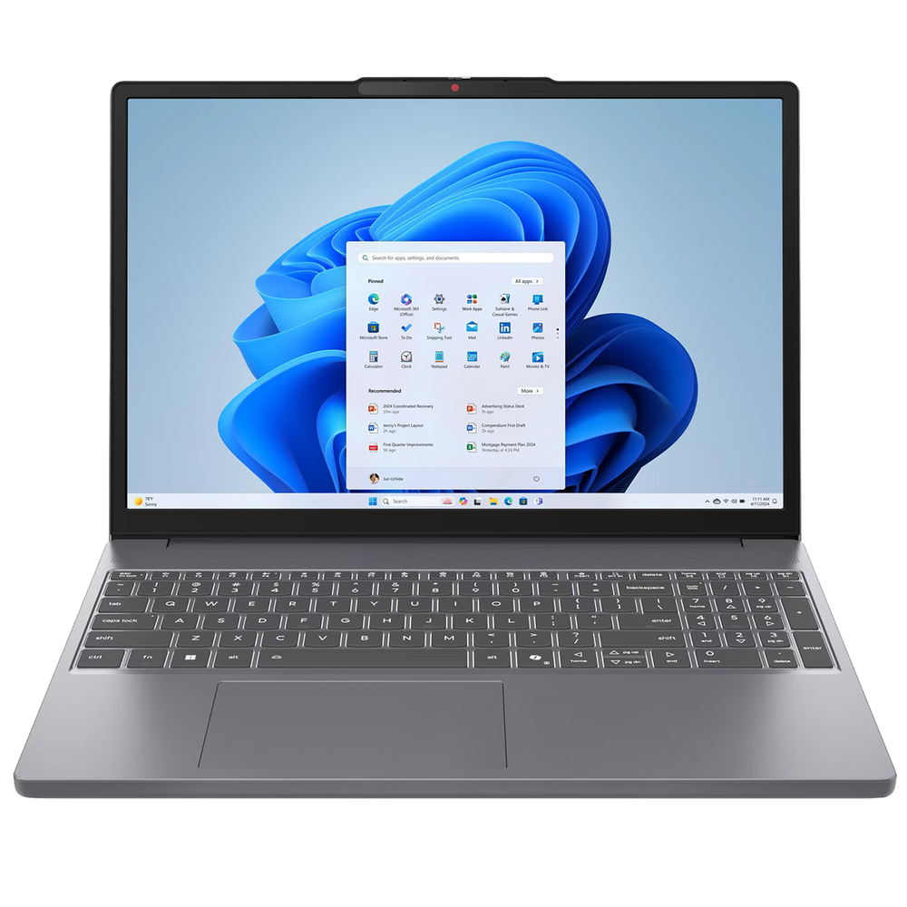 Ноутбук Lenovo IdeaPad Slim 3 15IRH10 Intel Core i7-13620H/16Gb (soldered*8, 1*8 D5)/SSD512Gb/UMA/15.3"/IPS/WUXGA/1920x1200/60Hz/NoOS/Luna Grey/1.59kg