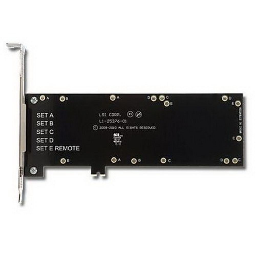 Панель для установки резервного питания Broadcom LSI BBU-BRACKET-05 (LSI00291 / L5-25376-00 / L5-25376-00A / L3-25376-00A / L1-25376-01 / 01-23576-02) панель для установки BBU07, BBU08, BBU09, CVM01, CVM02, CVPM02, CVPM05 в PCI-слот (для контроллеров серий MegaRAID 9260, 9271, 9361, 9380, 9460, 9480) (002252)