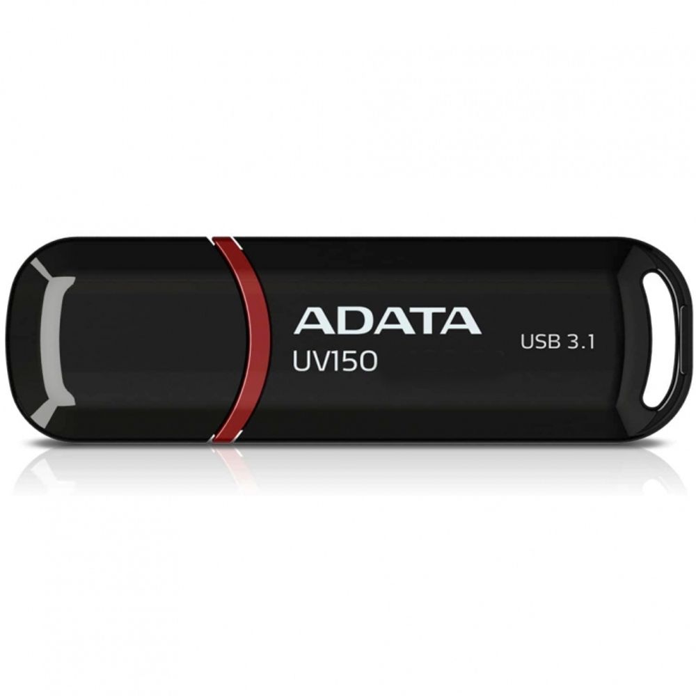 USB накопитель ADATA DashDrive UV150 AUV150-128G-RBK USB 3.0, 128GB R35/W10, Black, Retail {20} (796320)
