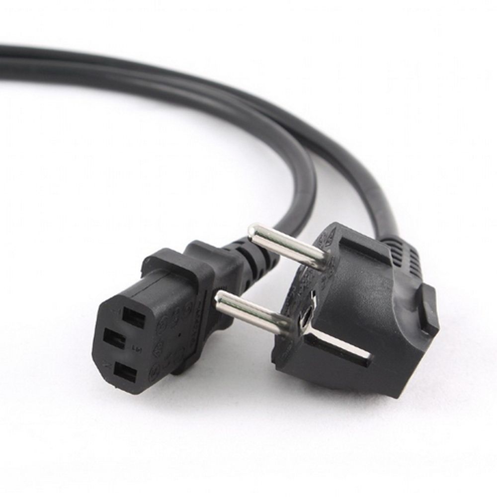 Кабель питания Cablexpert PC-186-1-1.8M, 1.8м, Schuko(S22) - C13, Сечение провода 3x1кв.мм, черный, с заземлением, пакет {100} (792570)