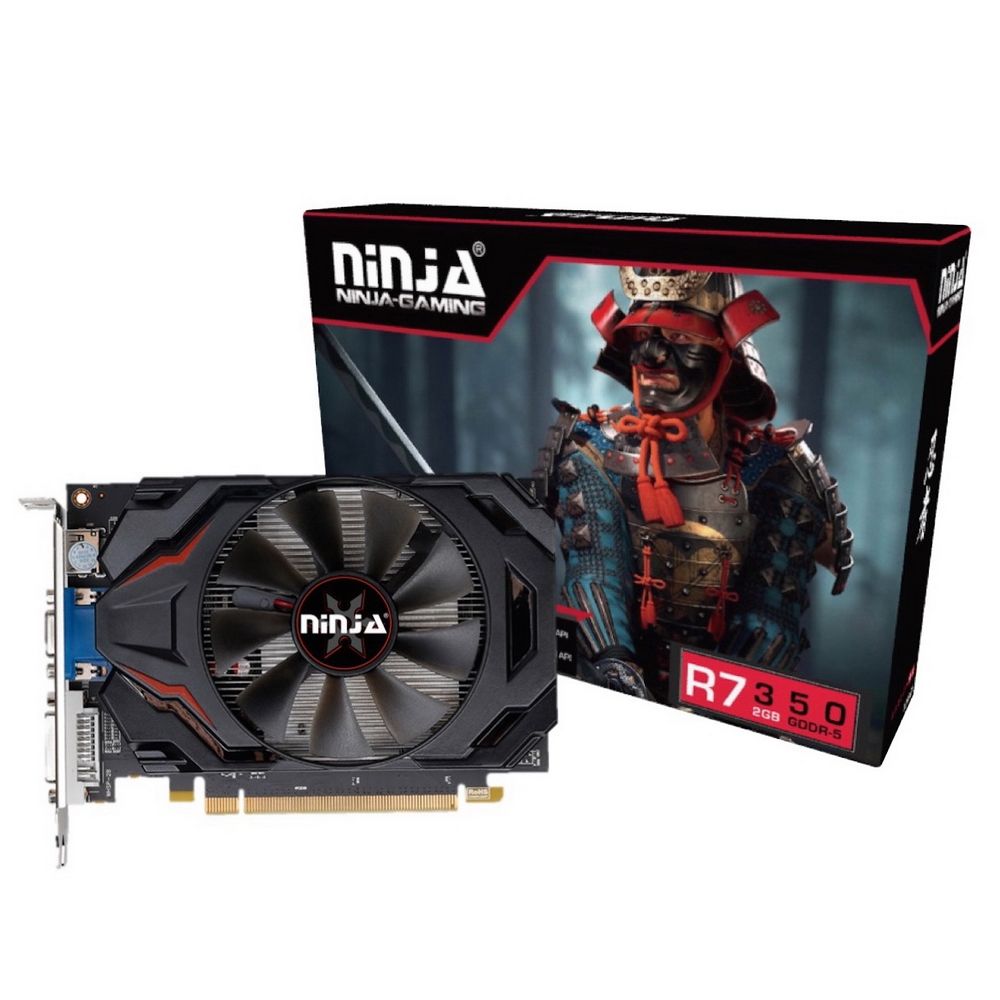 Видеокарта Ninja (Sinotex) R7 350 2GB GDDR5 128bit VGA DVI HDMI 1FAN RTL (728013)