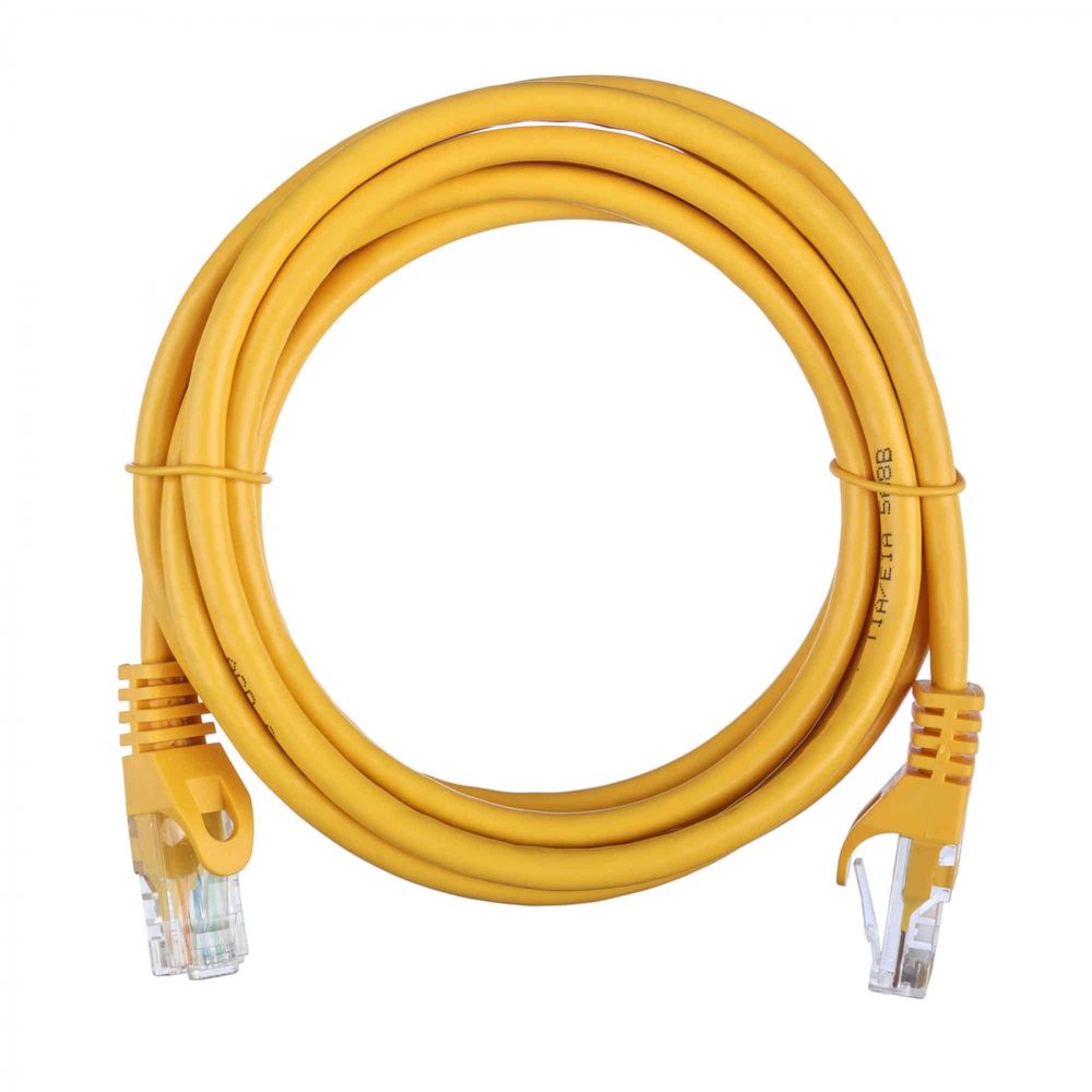 Патч-корд ACD-LPU5E-20Y Cat5e UTP 24AWG 4Pair, 7/0.18мм CCA Желтый,2.0м, (741524)