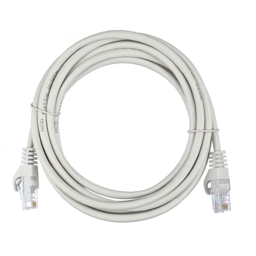 Патч-корд ACD-LPU5E-30A  Cat5e UTP 24AWG 4Pair, 7/0.18мм CCA Серый, 3.0м  (741555)