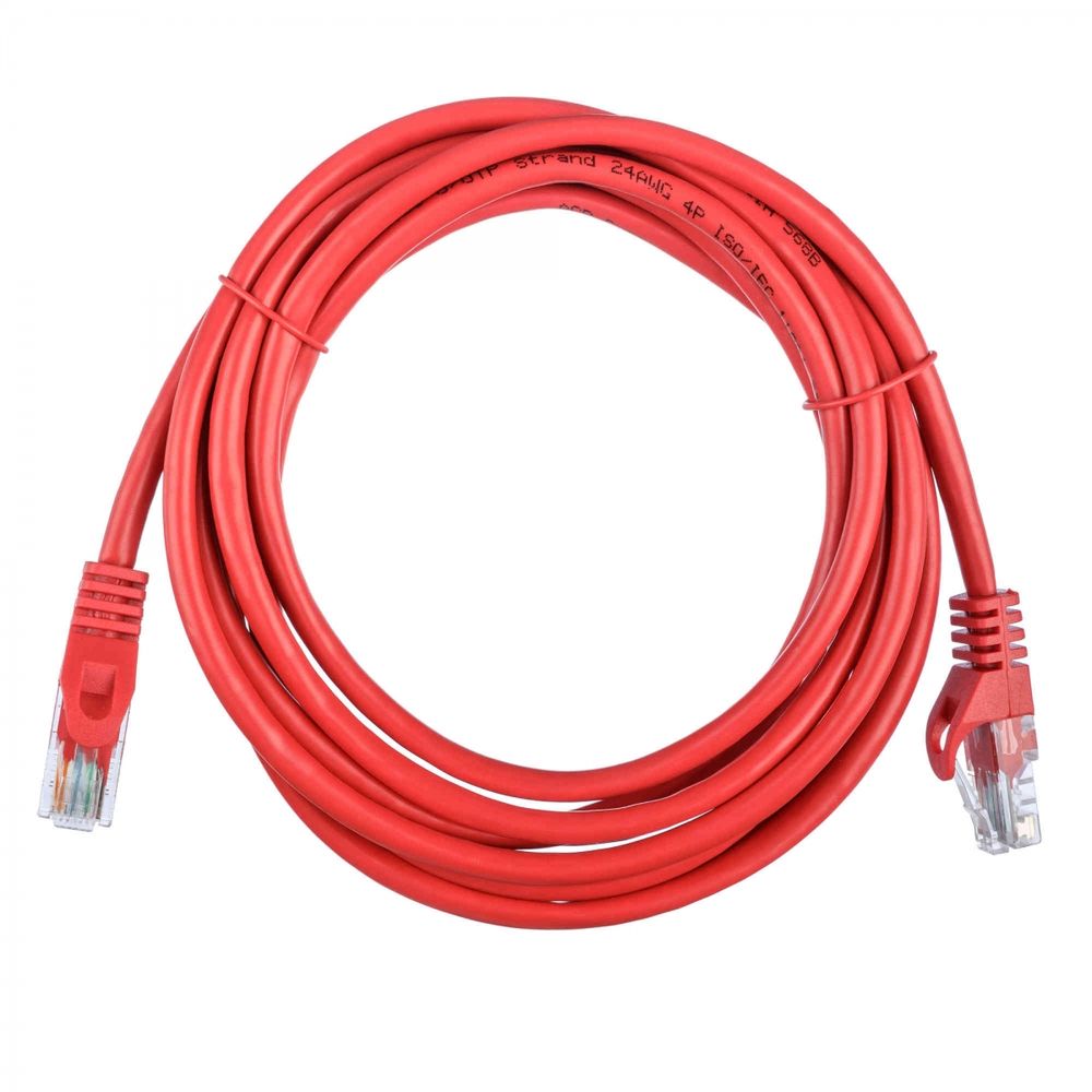 Патч-корд ACD-LPU5E-30R  Cat5e UTP 24AWG 4Pair, 7/0.18мм CCA Красный, 3.0м (741586)