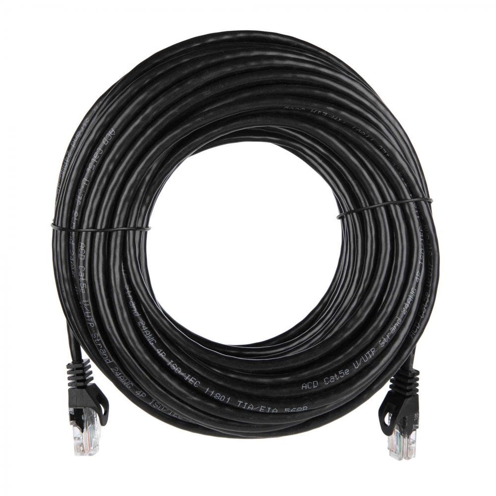 Патч-корд  |ACD-LPU5C-20M| Cat5e UTP 24AWG 4Pair, 7/0.18мм CU Черный, 20м, (741852)