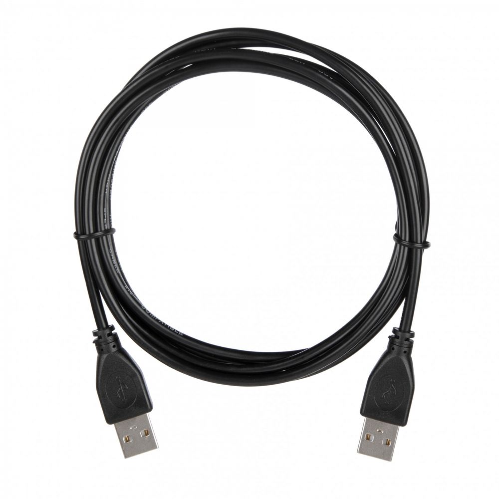 Кабель ACD-U2AAM-20L |ACD-U2AAM-20L| USB 2.0, A male - A male, ТТХ: |ACD-U2AAM-20L| (7/0.12BC+PE)*1P+(7/0.12BC+PE)*2C+7/0.12BC+AL+PVC OD4.0, Черный, 2м (742026)