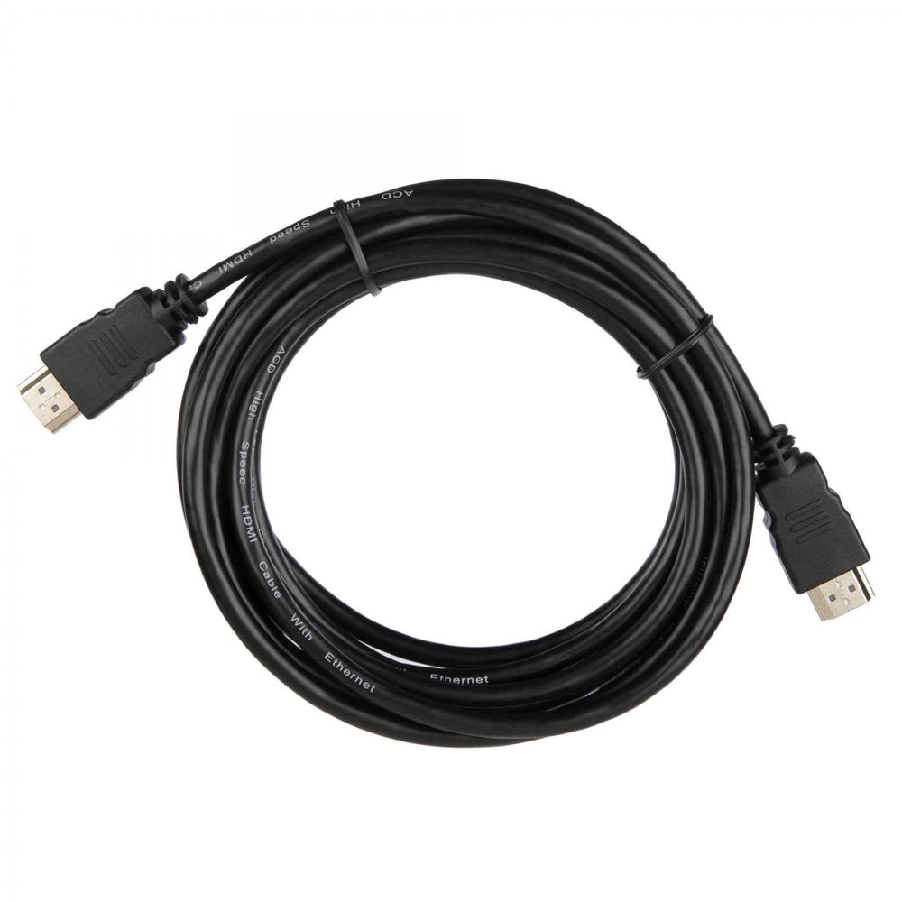 Кабель ACD-DHHM1-30B |ACD-DHHM1-30B| HDMI 1.4, Golden Plated,19m/19m, Черный, 3м, (742194)