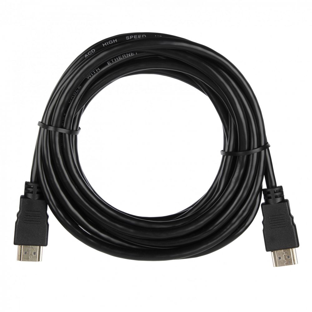 Кабель ACD-DHHM2-50B |ACD-DHHM2-50B| HDMI 2.0, Golden Plated,19m/19m, Черный, 5м (742262)