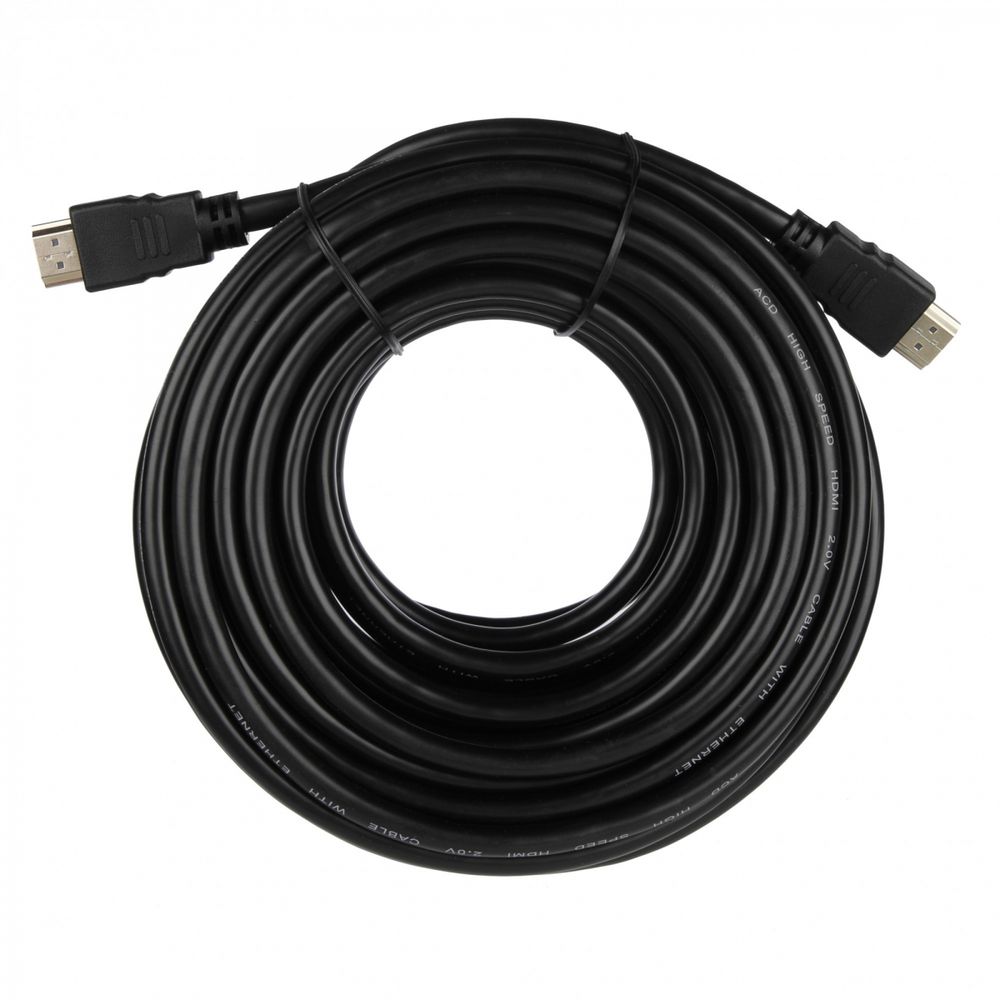 Кабель ACD-DHHM2-10M |ACD-DHHM2-10M| HDMI 2.0, Golden Plated,19m/19m, Черный, 10м (742279)