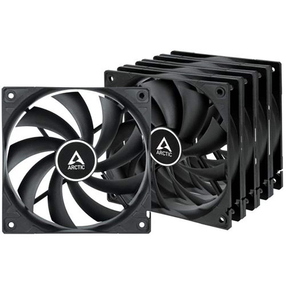 Вентилятор корпусной ARCTIC Cooling F12 Value pack Black (5pc)  (ACFAN00248A) (703291) {12}