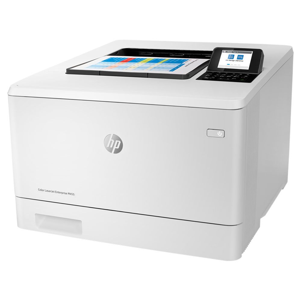 Принтер HP  Color LaserJet Pro M455dn A4, лазерный, цветной, 27стр/мин, 600dpi, 800МГц, 1280Мб, 300+50, AirPrint/USB/Ethernet  , 2400стр/картридж, (3PZ95A)