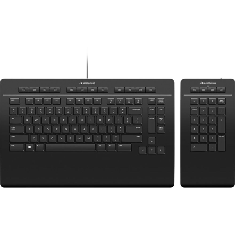 Клавиатура 3DConnexion 3DX-700092 Keyboard Pro with Numpad, US-International (QWERTY)