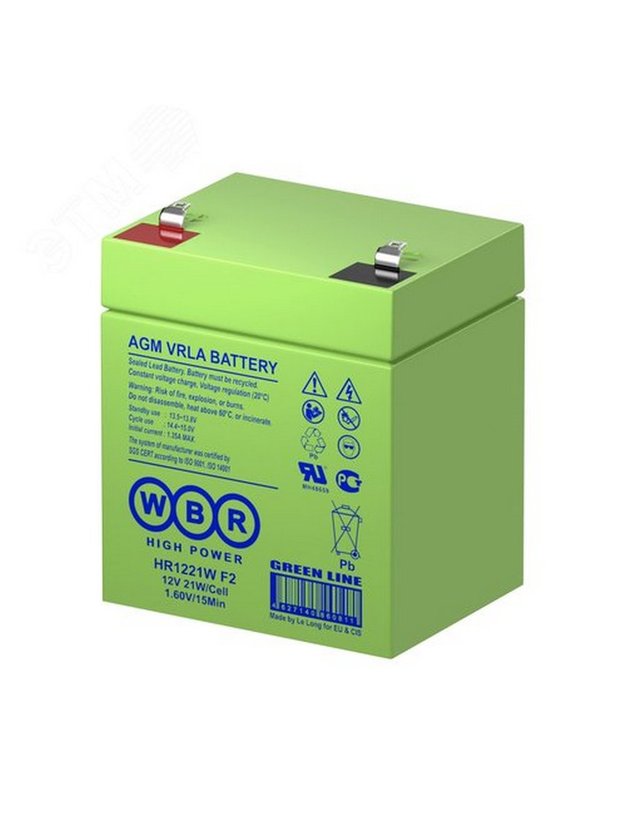 Аккумулятор WBR 12V 5Ah (HR1221W F2)