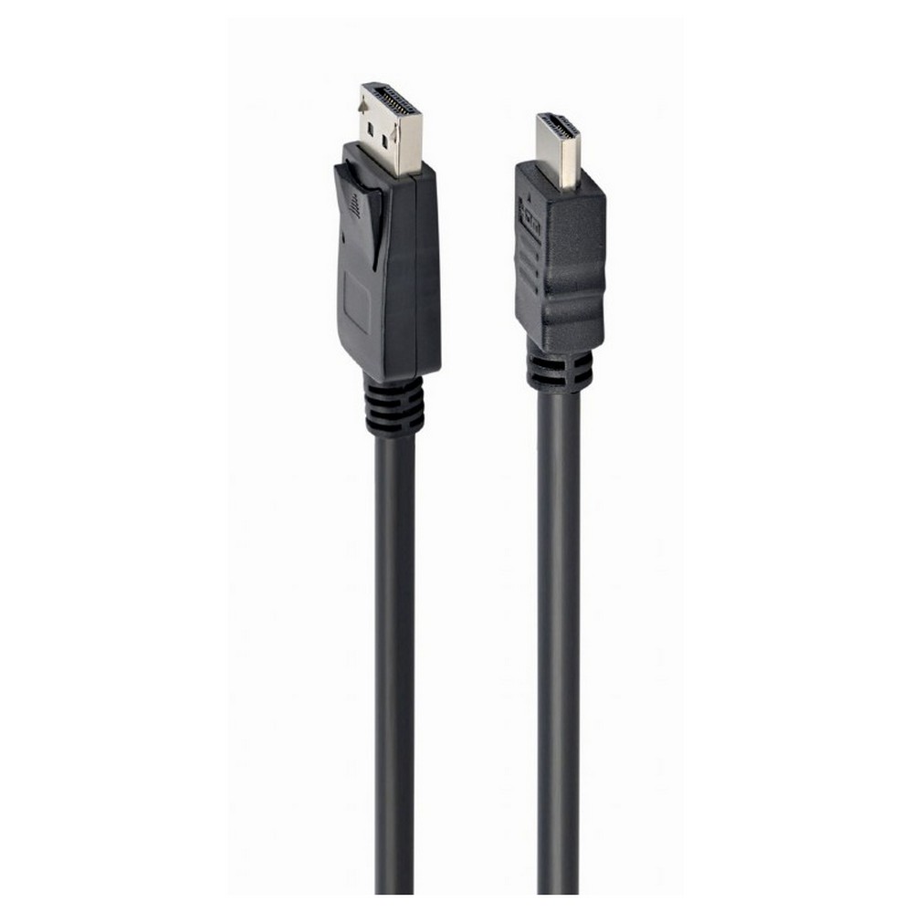 Кабель DisplayPort-HDMI GEMBIRD/CABLEXPERT CC-DP-HDMI-1M черный (1м, 20M/19M, экран, пакет) (CC-DP-HDMI-1M)