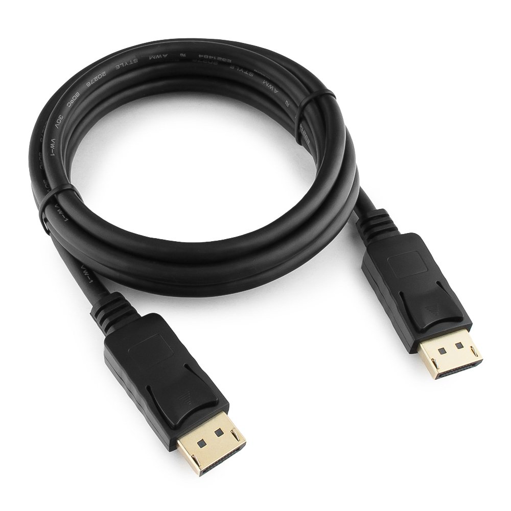 Кабель DisplayPort GEMBIRD/CABLEXPERT CC-DP-6 черный (1.8м, 20M/20M, экран, пакет) (CC-DP-6)