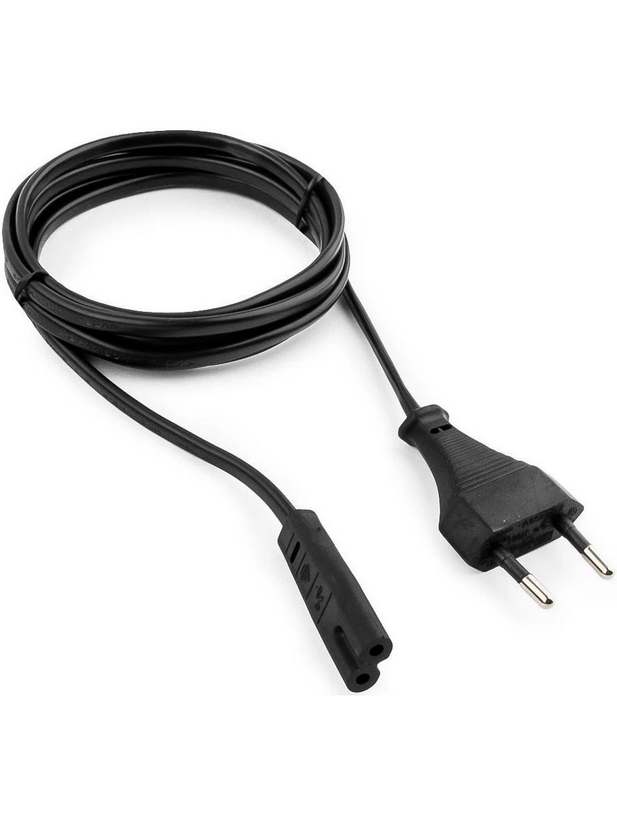 Кабель питания GEMBIRD/CABLEXPERT PC-184-VDE-1.8М черный аудио-видео (1,8м, CEE 7/16 - C7) (PC-184-VDE-1.8М)