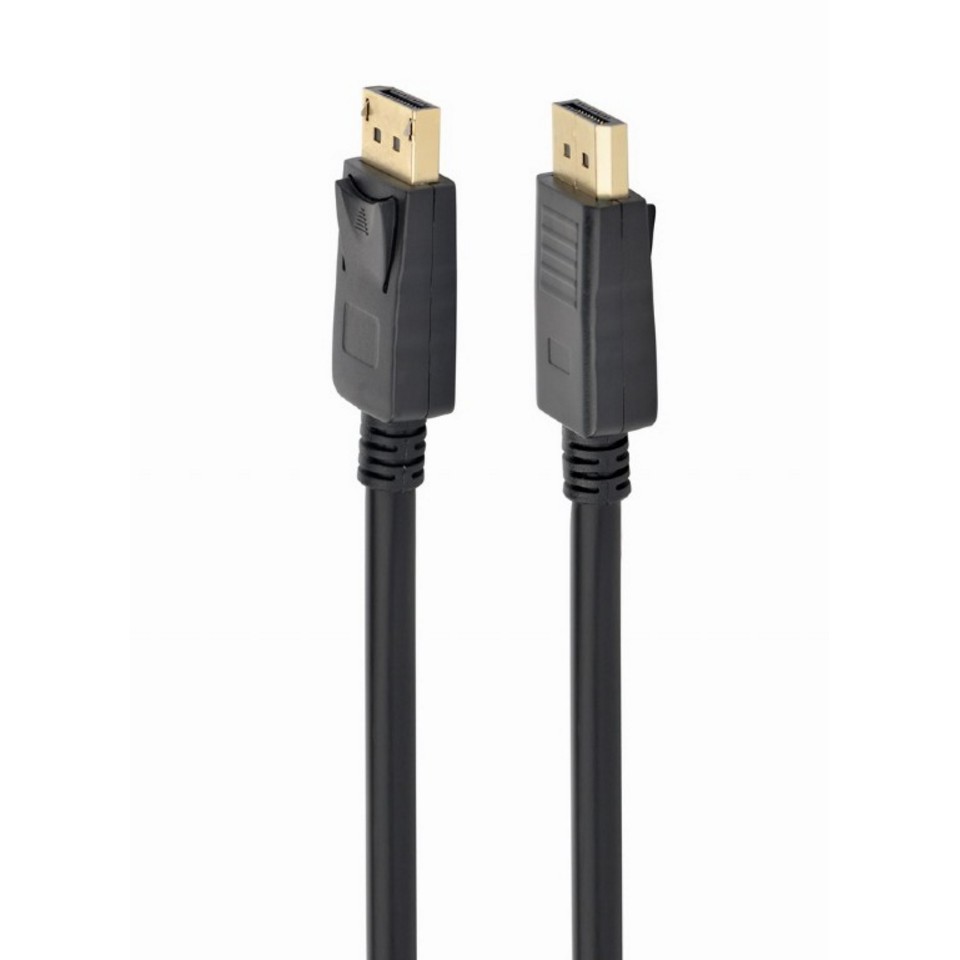 Кабель DisplayPort GEMBIRD/CABLEXPERT CC-DP2-6 черный (1.8м, v1.2, 20M/20M, экран, пакет) (CC-DP2-6)