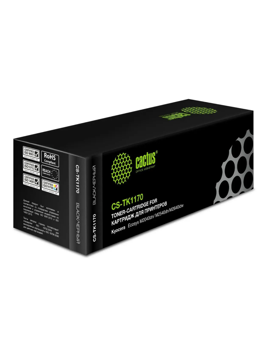 Картридж лазерный CACTUS CS-TK1170 черный ((7200стр.) для Kyocera Ecosys M2040dn/ M2540dn/M2640idw) (CS-TK1170)