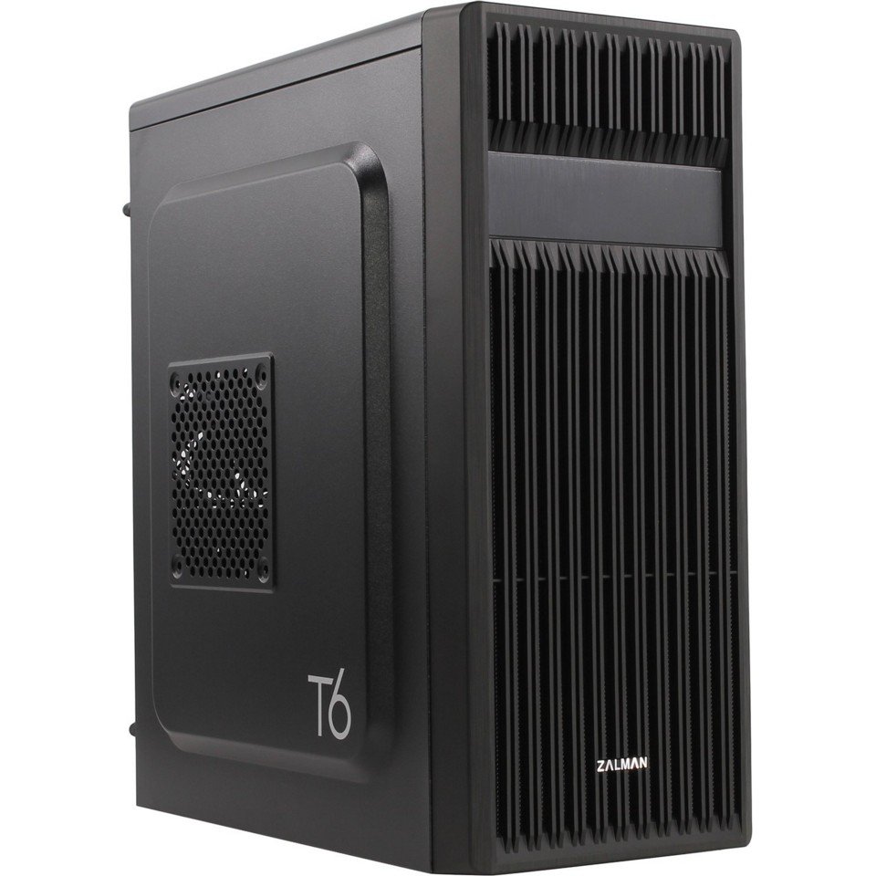 Корпус ZALMAN MidTower ZM-T6 черный (ATX, без БП, 2xUSB2.0+USB3.2, 1х120mm ) (ZM-T6)