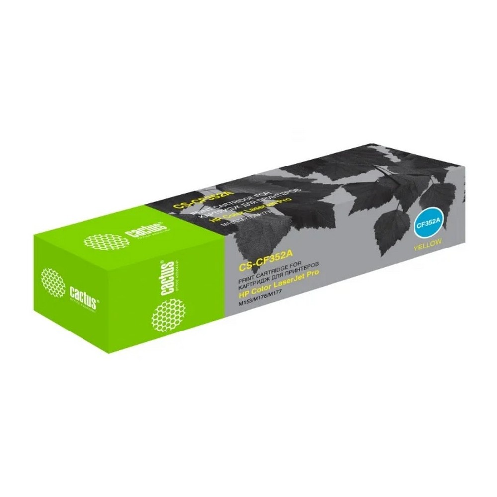 Картридж лазерный CACTUS CS-CF352A желтый ((1000стр.) для HP M176/M177) (CS-CF352A)