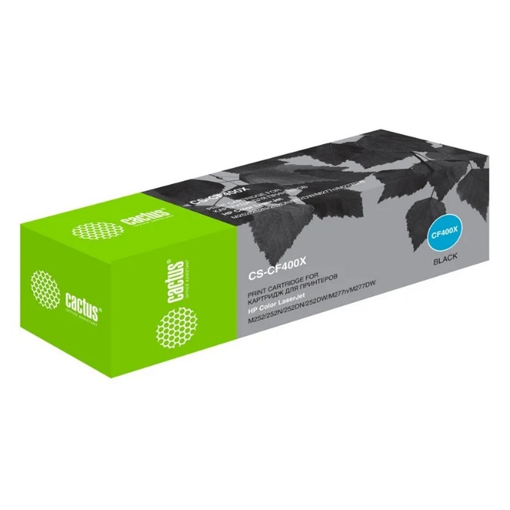 Картридж лазерный CACTUS CS-CF400X черный ((2800стр.) для HP CLJ M252/252N/252DN/252DW/M277n/M277DW) (CS-CF400X)