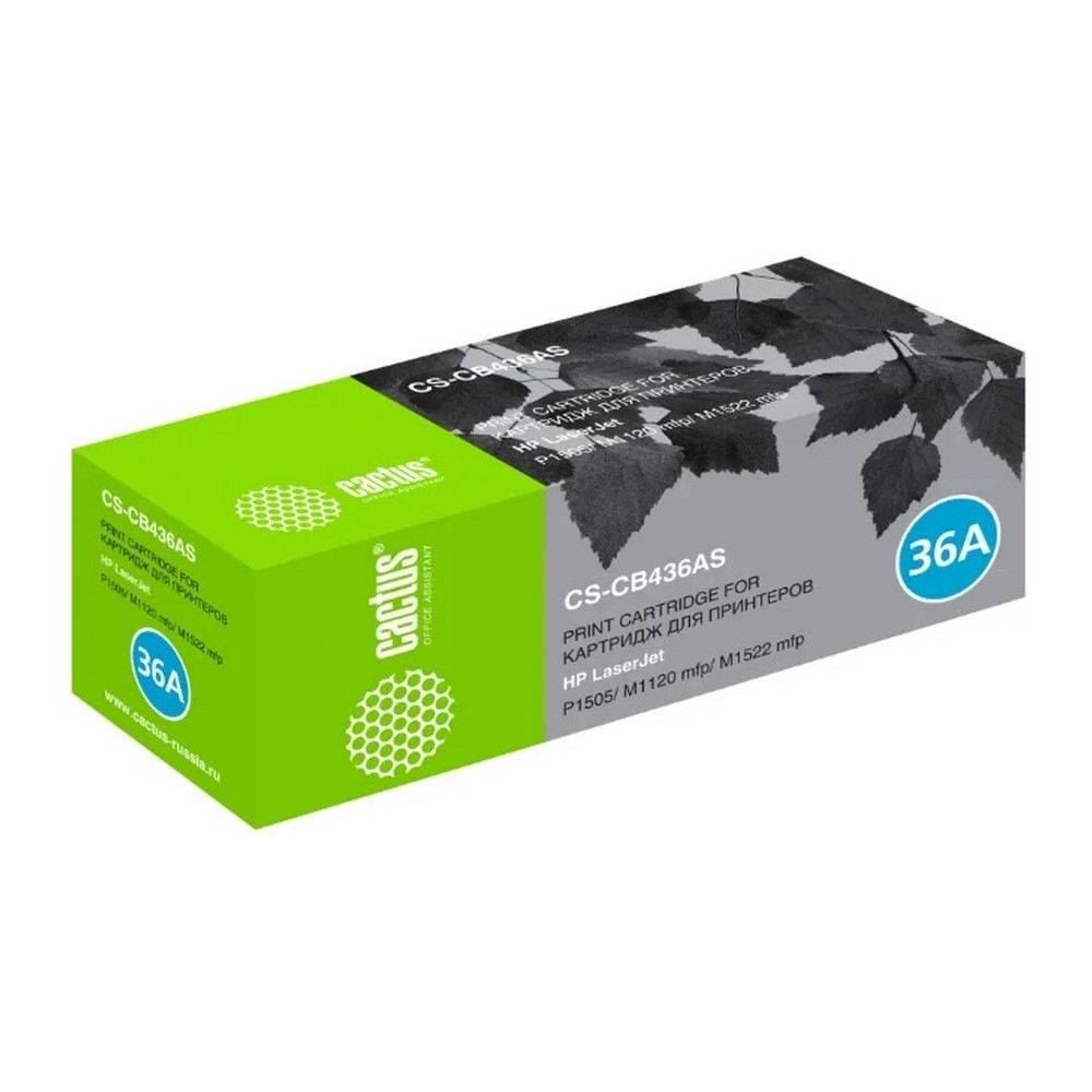Картридж лазерный CACTUS CS-CB436AS черный ((2000стр.) для HP LaserJet P1505/M1120/M1522) (CS-CB436AS)
