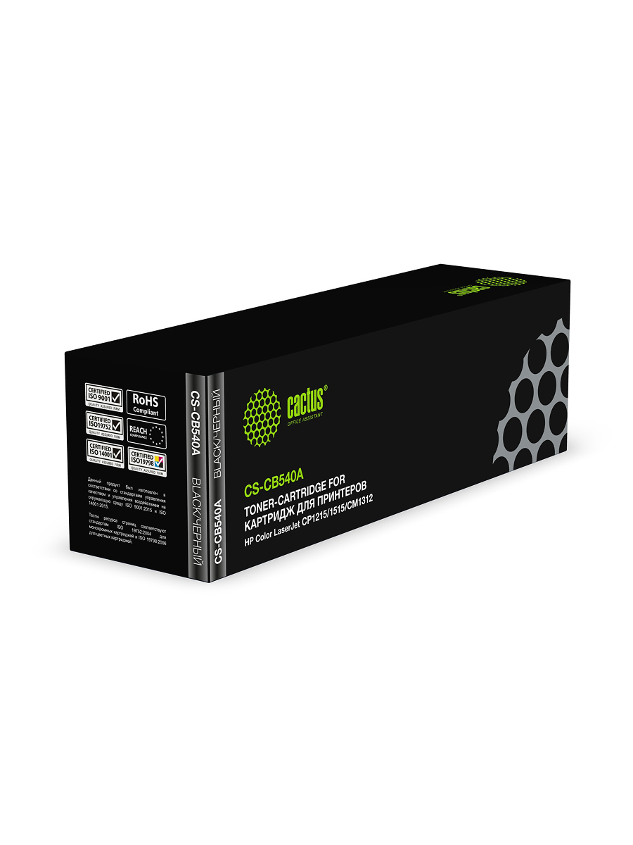 Картридж лазерный Cactus CS-CB540A черный ((2200стр.) для HP CLJ CP1215/1515/CM1312) (CS-CB540A)