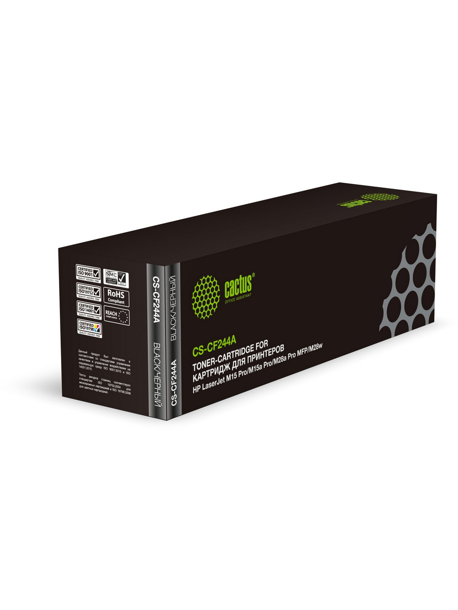 Картридж лазерный CACTUS CS-CF244A черный ((1000стр.) для HP LJ M15 Pro/M15a Pro/M28a Pro MFP) (CS-CF244A)