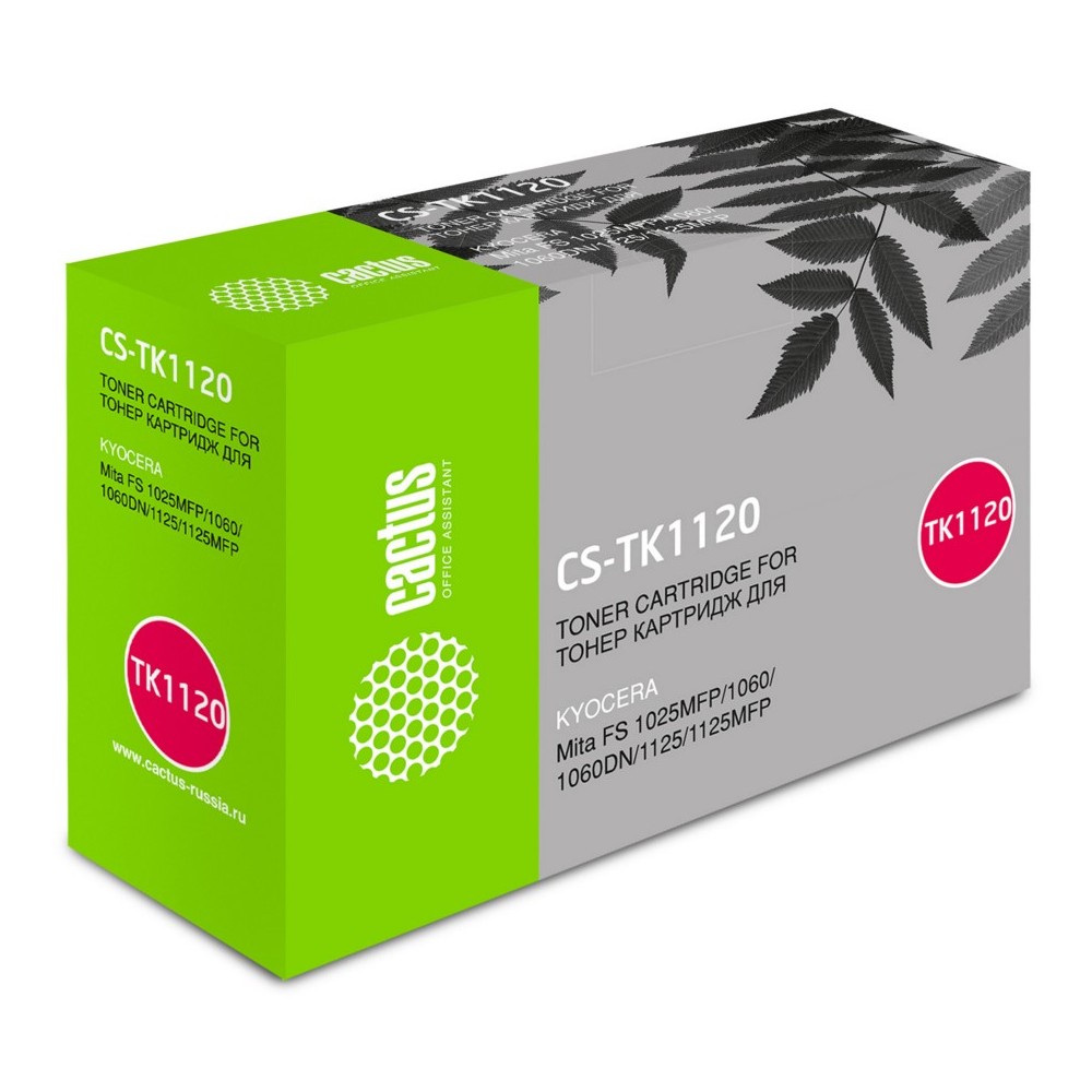 Картридж лазерный CACTUS CS-TK1120 черный ((3000стр.) (для Kyocera FS-1060DN, FS-1025MFP, FS-1125MFP) (CS-TK1120)