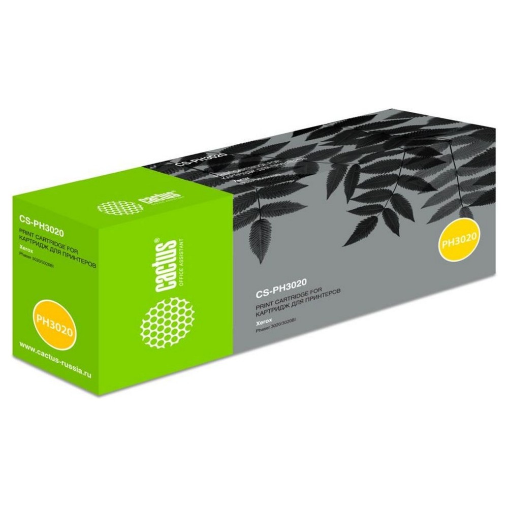Картридж лазерный CACTUS CS-PH3020 черный ((1500стр.) 106R02773 для Xerox Phaser 3020/3020BI) (CS-PH3020)