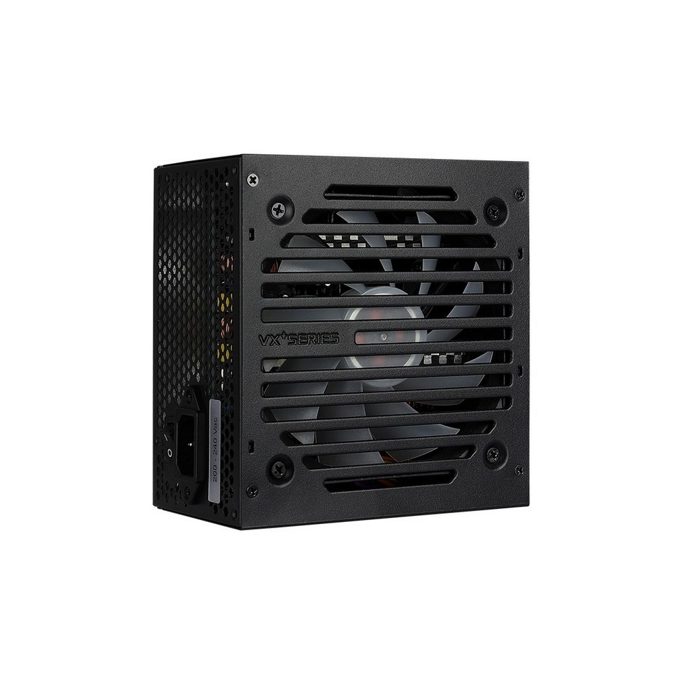 Блок питания AEROCOOL 800W VX PLUS 800W черный RGB (ATX, APFC, 20+4 pin, 4xPCIe 6+2P, 4хMolex, 6xSATA, 120mm fan) (VX PLUS 800 RGB)