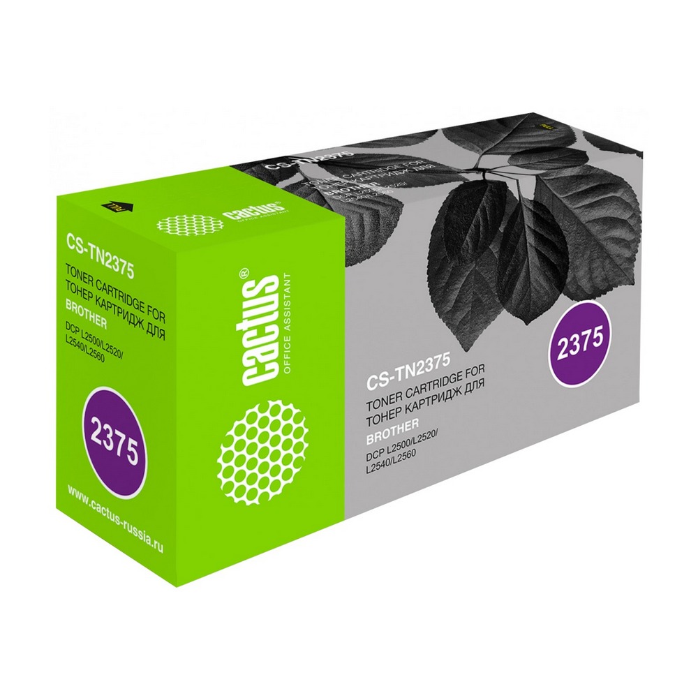 Картридж лазерный CACTUS CS-TN2375 черный ((2600стр.) для Brother DCP L2500/L2520/L2540/L2560) (CS-TN2375)