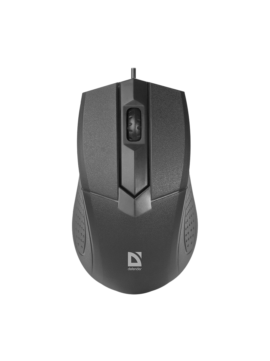 Мышь проводная DEFENDER Optimum (Оптимальный) MB-160 черный (USB, 1000dpi, 3but) (52160)