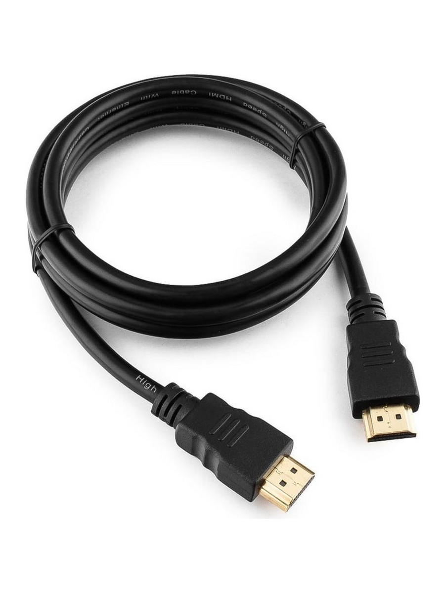 Кабель HDMI CABLEXPERT CC-HDMI4-5 черный (1.5м, v2.0, 19M/19M, позол.разъемы, экран, пакет) (CC-HDMI4-5)