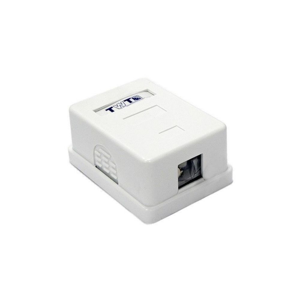 Настенная коробка LANMASTER 1 порт для Keystone (TWT-SA1-WH)