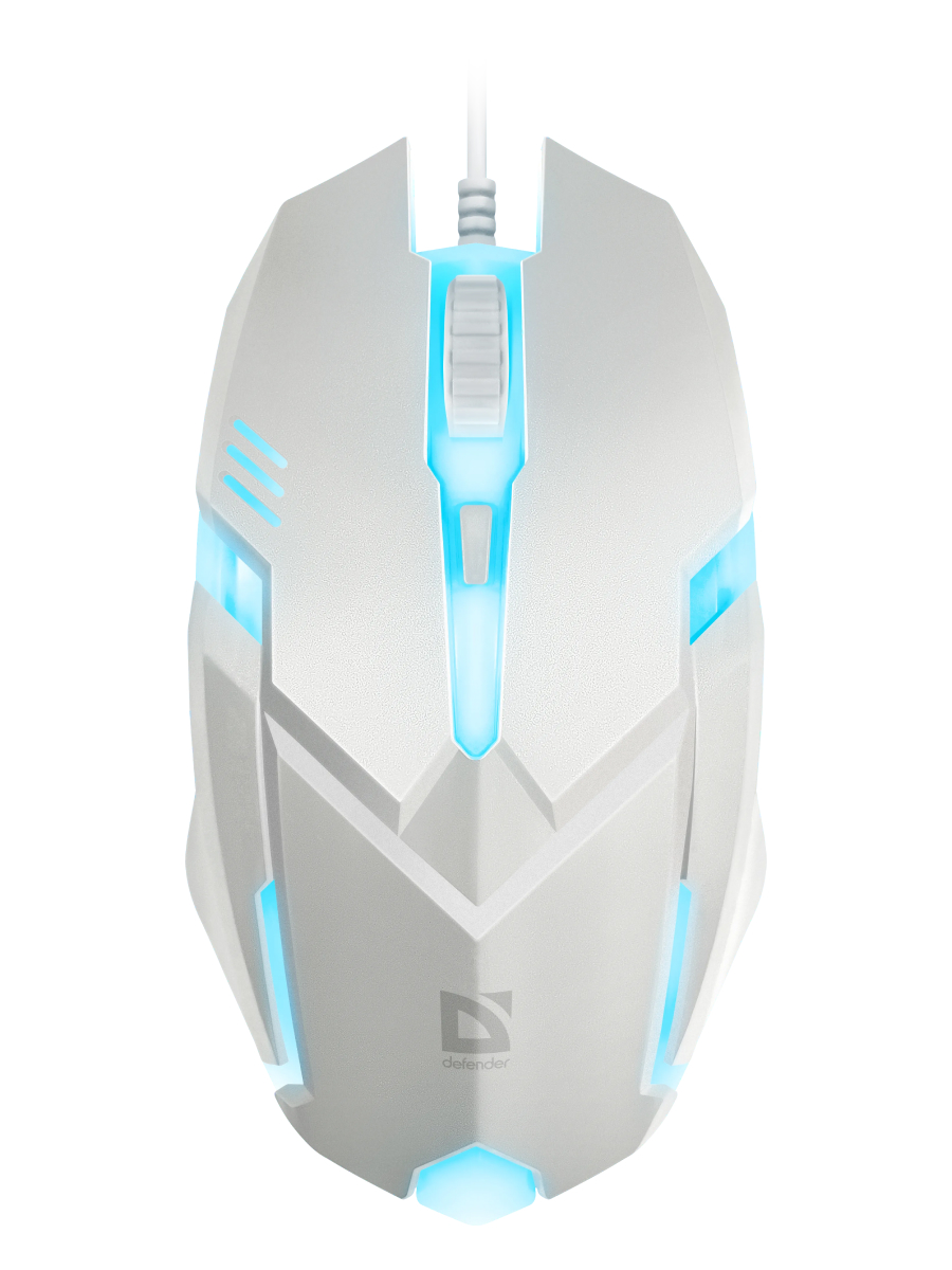 Мышь проводная DEFENDER Cyber (Кибер) MB-560L белый (USB, 1600dpi, 4but) (52561)