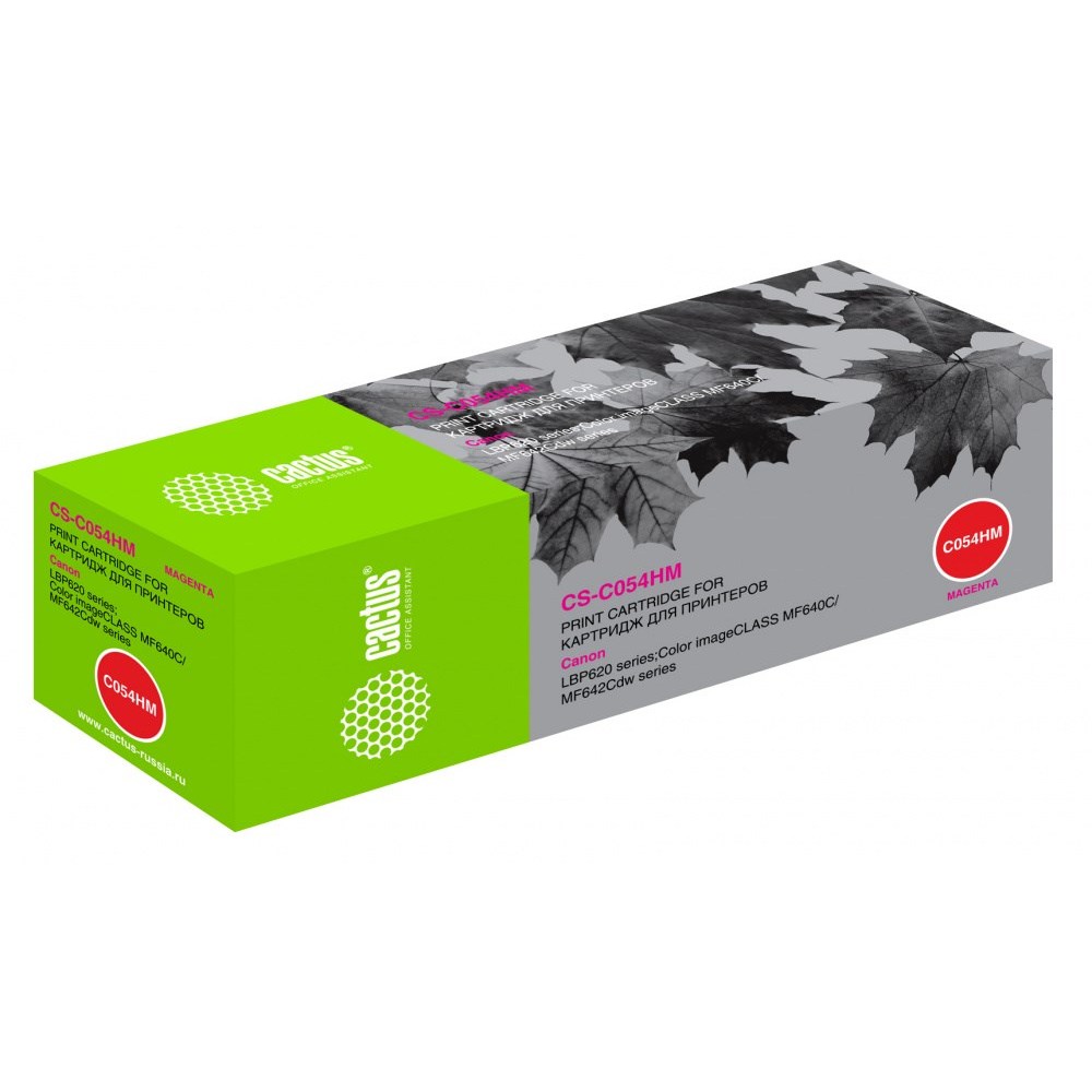 Картридж лазерный CACTUS CS-C054HM пурпурный ((2300стр.) для Canon LBP 621Cw/623Cdw/641Cw/643Cdw) (CS-C054HM)