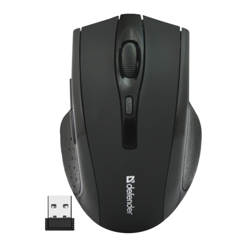 Мышь беспроводная DEFENDER Accura (Аккура) MM-665 черный (USB, 1600dpi, 6but) (52665)