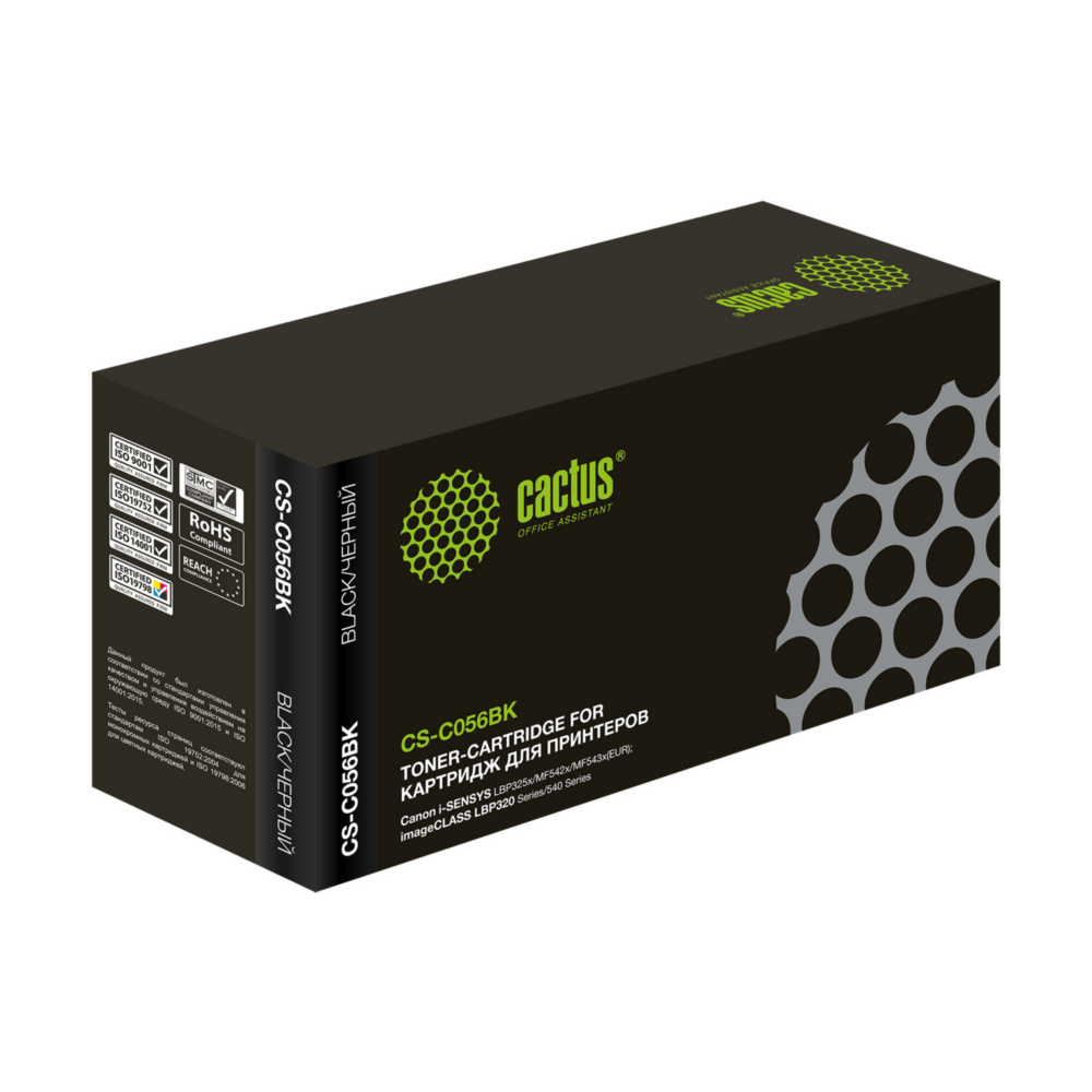 Картридж лазерный CACTUS CS-C056BK черный ((10000стр.) для Canon i-SENSYS LBP325x/MF542x/MF543x) (CS-C056BK)