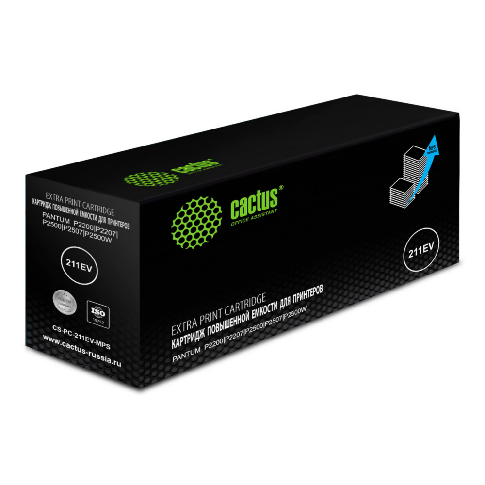 Картридж лазерный CACTUS CS-PC-211EV-MPS черный ((6000стр.) для Pantum P2200/P2207/P2500/P2507/P2500W) (CS-PC-211EV-MPS)