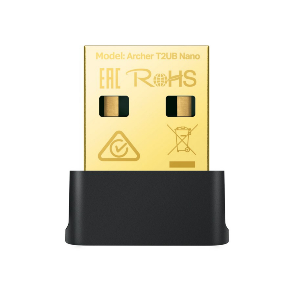 Адаптер Wi-Fi + Bluetooth TP-LINK Archer T2UB Nano (AC600, 802.11a/b/g/n/ac, Bluetooth 4.2, 2.4/5ГГц, USB 2.0) (Archer T2UB Nano)