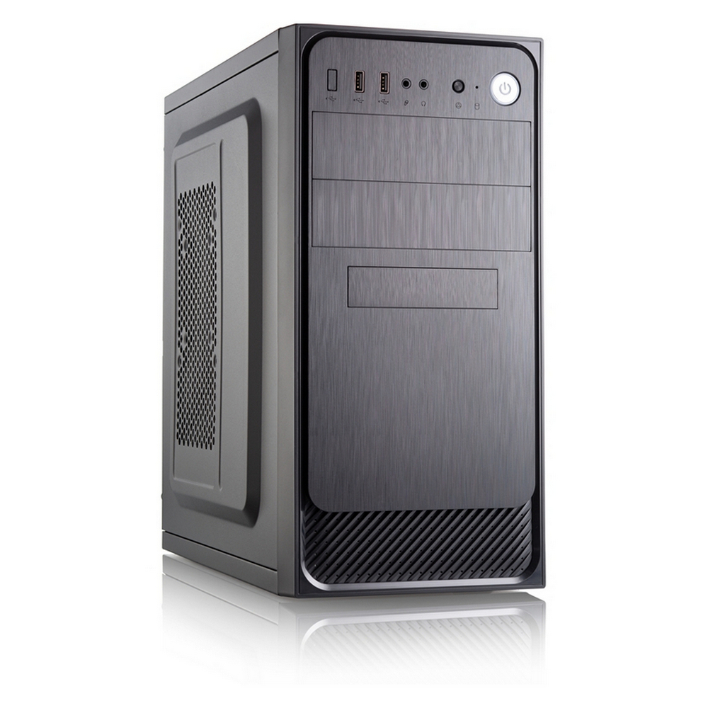 Корпус FOXLINE MiniTower Forza FZ-053 450W черный (mATX, 450W, 2xUSB3.0, no fan) (FZ-053-SX450R-U32)
