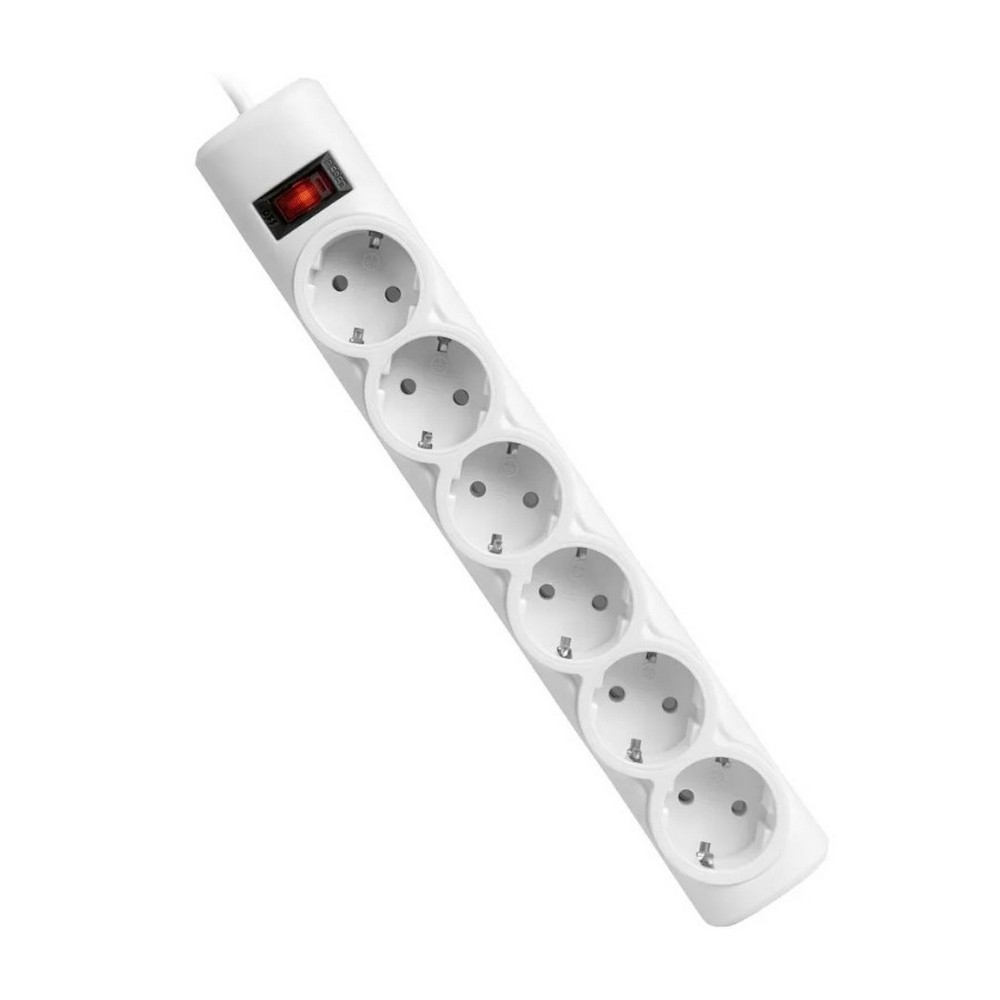 Сетевой фильтр DEFENDER DFS 155 белый (5м, 6 розеток, 10A) (99493)