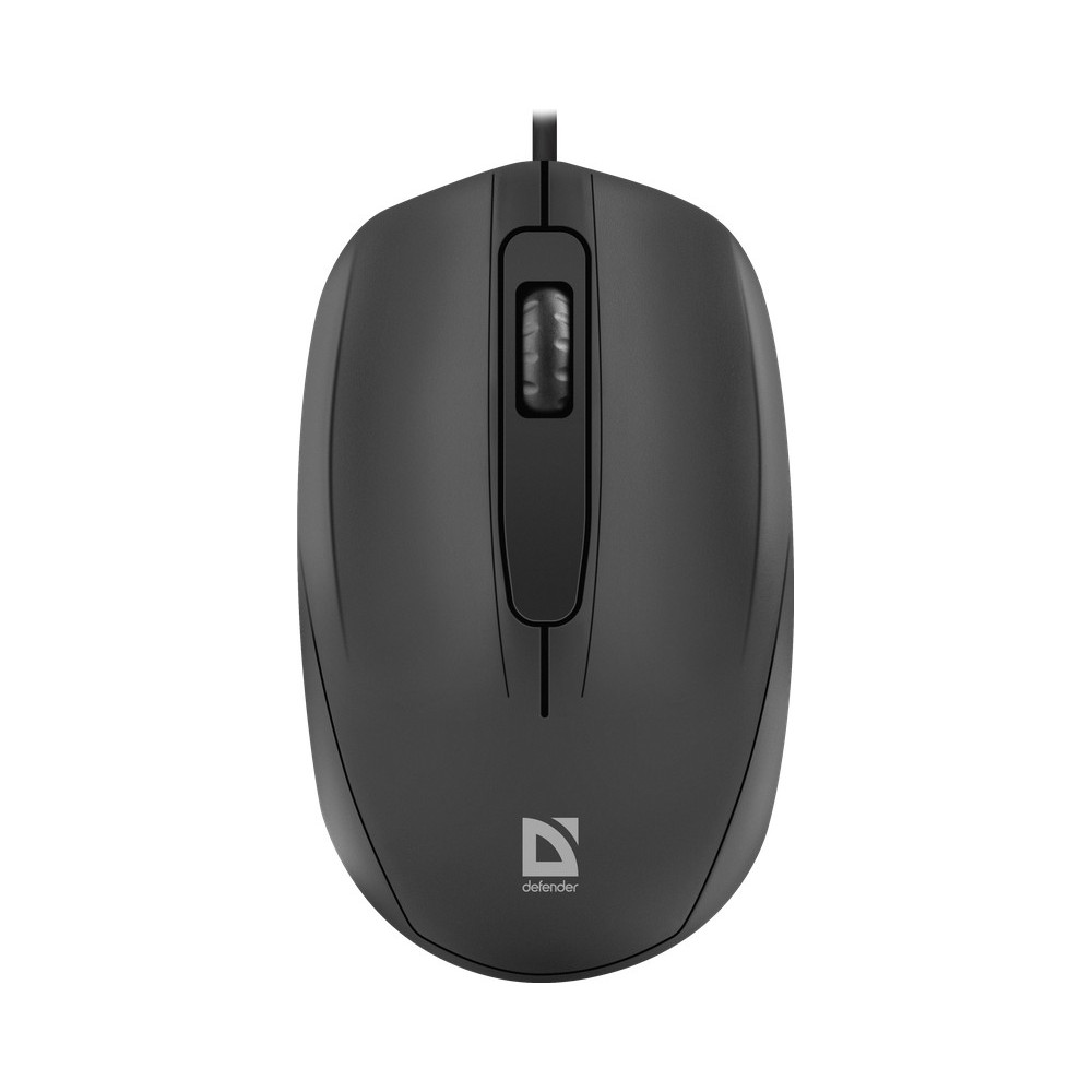Мышь проводная DEFENDER Alpha (Альфа) MB-507 черный (USB, 1000dpi, 3but) (52507)